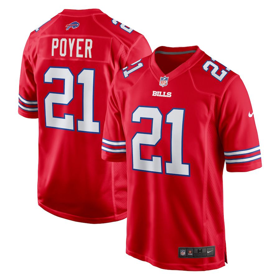 Men Buffalo Bills 21 Jordan Poyer Nike Red Alternate Game NFL Jersey